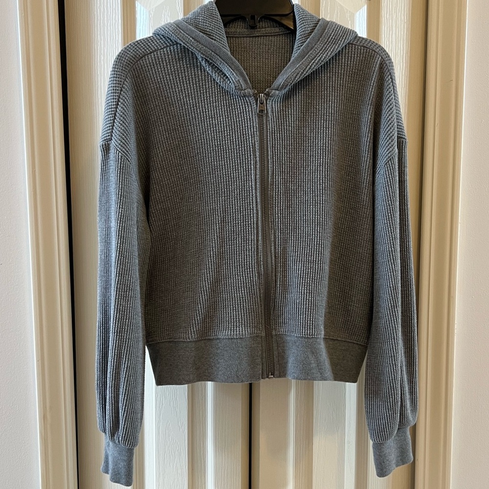 Abercrombie & Fitch Waffle Cropped Hoodie